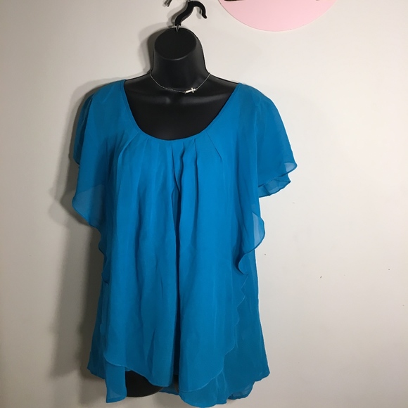 Avenue Studio Tops - Blue Avenue Studio Blouse